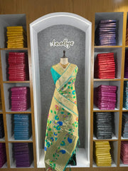 Pure Silk Kanchipuram Full Body Weaving Wedding Special Saree