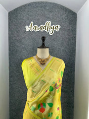 Pure Silk Kanchipuram Full Body Weaving Wedding Special Saree