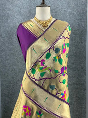 Pure Silk Kanchipuram Full Body Weaving Wedding Special Saree