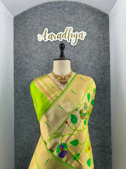 Pure Silk Kanchipuram Full Body Weaving Wedding Special Saree