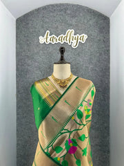 Pure Silk Kanchipuram Full Body Weaving Wedding Special Saree