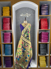 Pure Silk Kanchipuram Full Body Weaving Wedding Special Saree