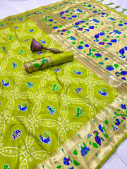 Bandhani Patola Silk Paithani Saree
