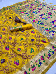 Bandhani Patola Silk Paithani Saree