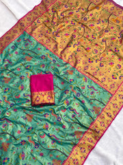 Super-Hit All Over Tissue Silk Paithani Saree