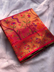 Super-Hit All Over Tissue Silk Paithani Saree
