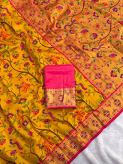 Super-Hit All Over Tissue Silk Paithani Saree