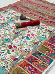 Pure Viscose Gajji Silk Pashmina Saree – Premium Silk Saree