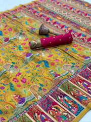 Pure Viscose Gajji Silk Pashmina Saree – Premium Silk Saree