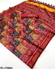 Super Trending Patan Patola Printed Handloom Silk Saree