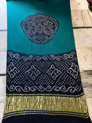 Gaji Silk Original Bandhani Saree