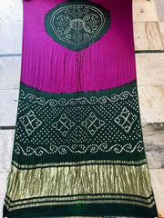 Gaji Silk Original Bandhani Saree