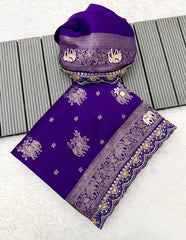 Pure Khadi Dolla Cotton Designer Bridal Saree with Sabyasachi Scallop Border