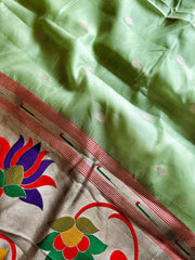Soft Organza Rajhans Paithani Saree