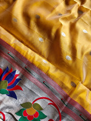 Soft Organza Rajhans Paithani Saree