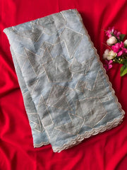 Crush Organza Designer Party Wear Saree
