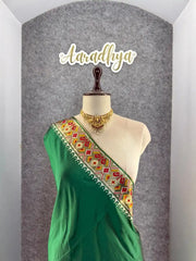 Premium Patola Weaving Elephant Design Saree