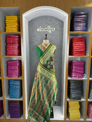 Premium Patola Weaving Elephant Design Saree