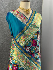 Premium Patola Weaving Elephant Design Saree