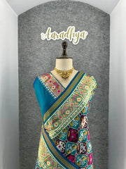 Premium Patola Weaving Elephant Design Saree
