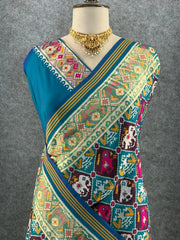 Premium Patola Weaving Elephant Design Saree