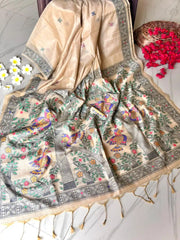 Madhubani Soft Muga Cotton Saree