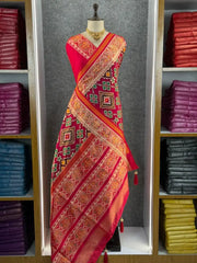 Premium Patola Weaving Phool Jaal Design Saree