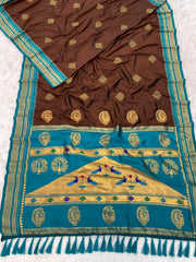 Soft Ilkal Paithani Silk Saree