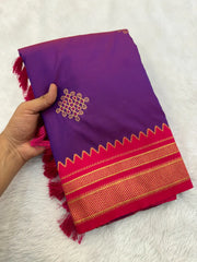 Soft Ilkal Paithani Silk Saree