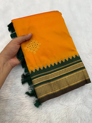 Soft Ilkal Paithani Silk Saree