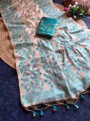 Premium Soft Matka Cotton Jamdani Saree
