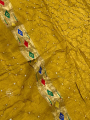 Premium Viscose Pure Paithani Bandhani Fusion Saree