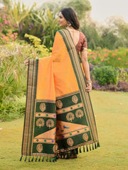 Soft Ilkal Paithani Silk Saree