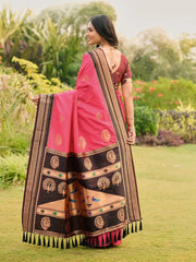 Soft Ilkal Paithani Silk Saree