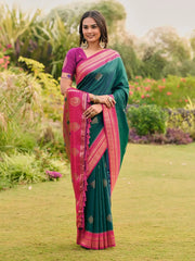 Soft Ilkal Paithani Silk Saree