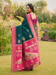 Soft Ilkal Paithani Silk Saree