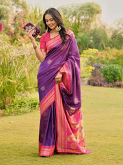 Soft Ilkal Paithani Silk Saree