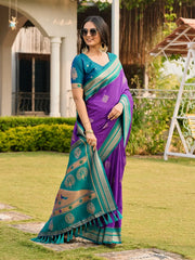 Soft Ilkal Paithani Silk Saree
