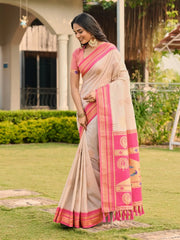 Soft Ilkal Paithani Silk Saree
