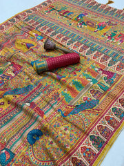 Royal Darbar Pashmina Silk Heritage Mughal Saree