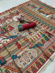Royal Darbar Pashmina Silk Heritage Mughal Saree
