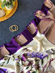 Pure & Premium Viscose Position Printed Saree