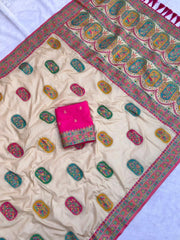 Latest Pashmina Darbari Saree