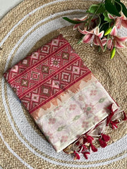 Soft Khadi Raw Silk Weaving Patola Saree