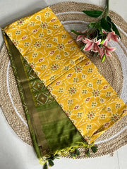 Soft Khadi Raw Silk Weaving Patola Saree
