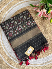Soft Khadi Raw Silk Weaving Patola Saree
