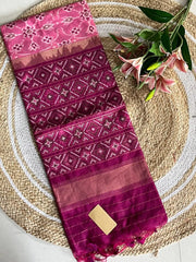 Soft Khadi Raw Silk Weaving Patola Saree