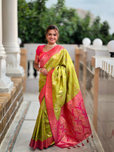 Soft Meenakari Banarasi Silk Saree