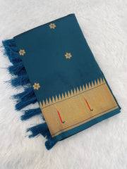 Paithani Vitthala Pallu Muniya Border Saree