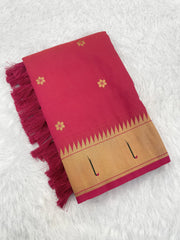 Paithani Vitthala Pallu Muniya Border Saree